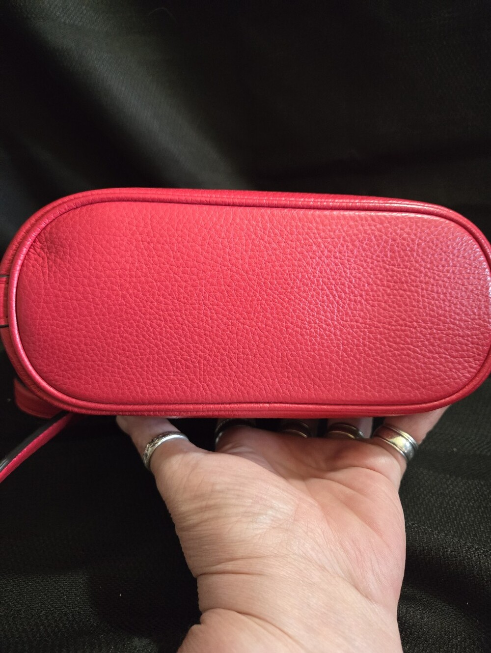 Coach Legacy Red Pebbled Leather Crossbody Bag EUC - Picture 8 of 11